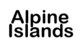 the logo for the alpine islands website