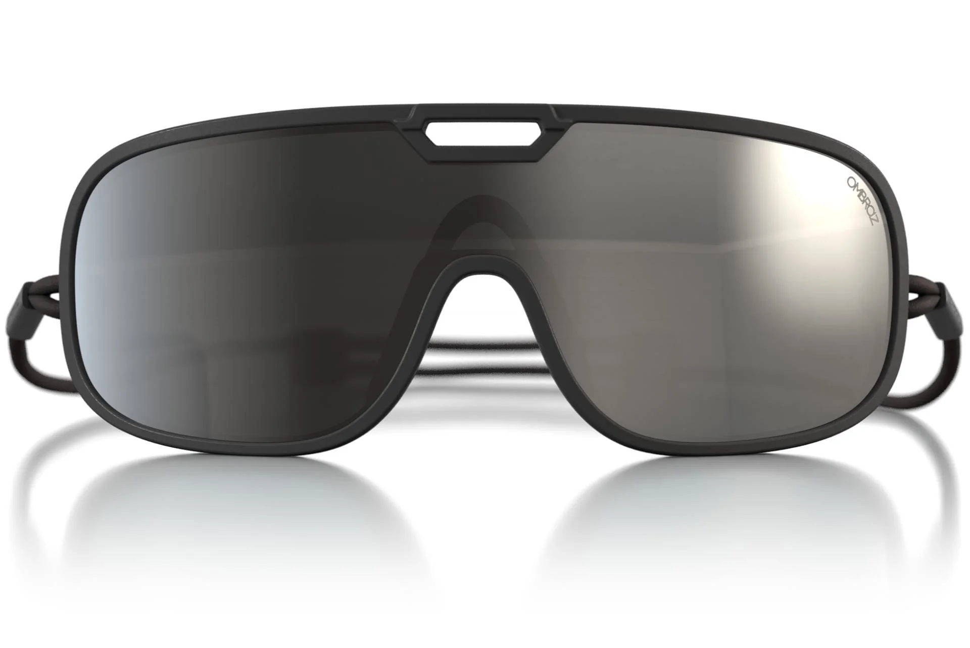 a studio image of the ombraz refugio armless sunglasses
