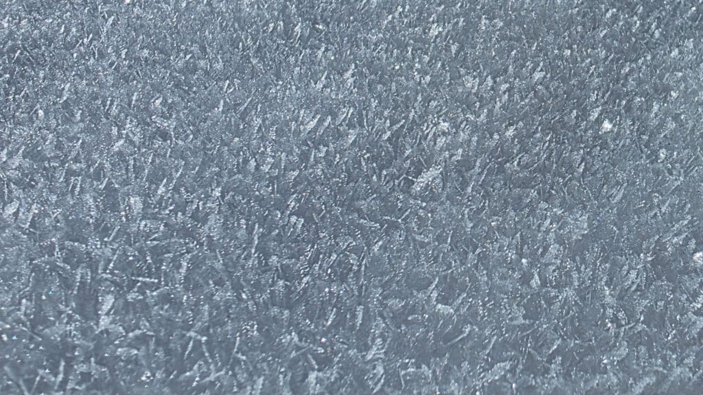 a close up image of surface hoar