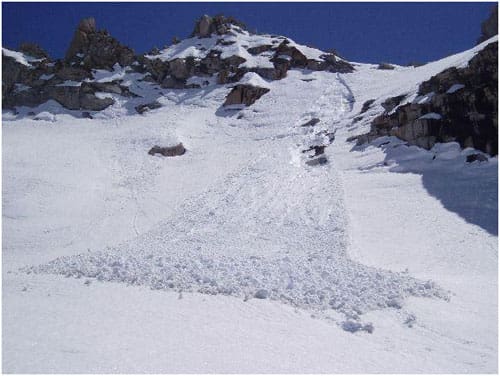 a loose wet avalanche