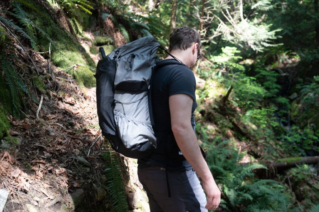 a profile view of the outdoor vitals shadowlight backpack