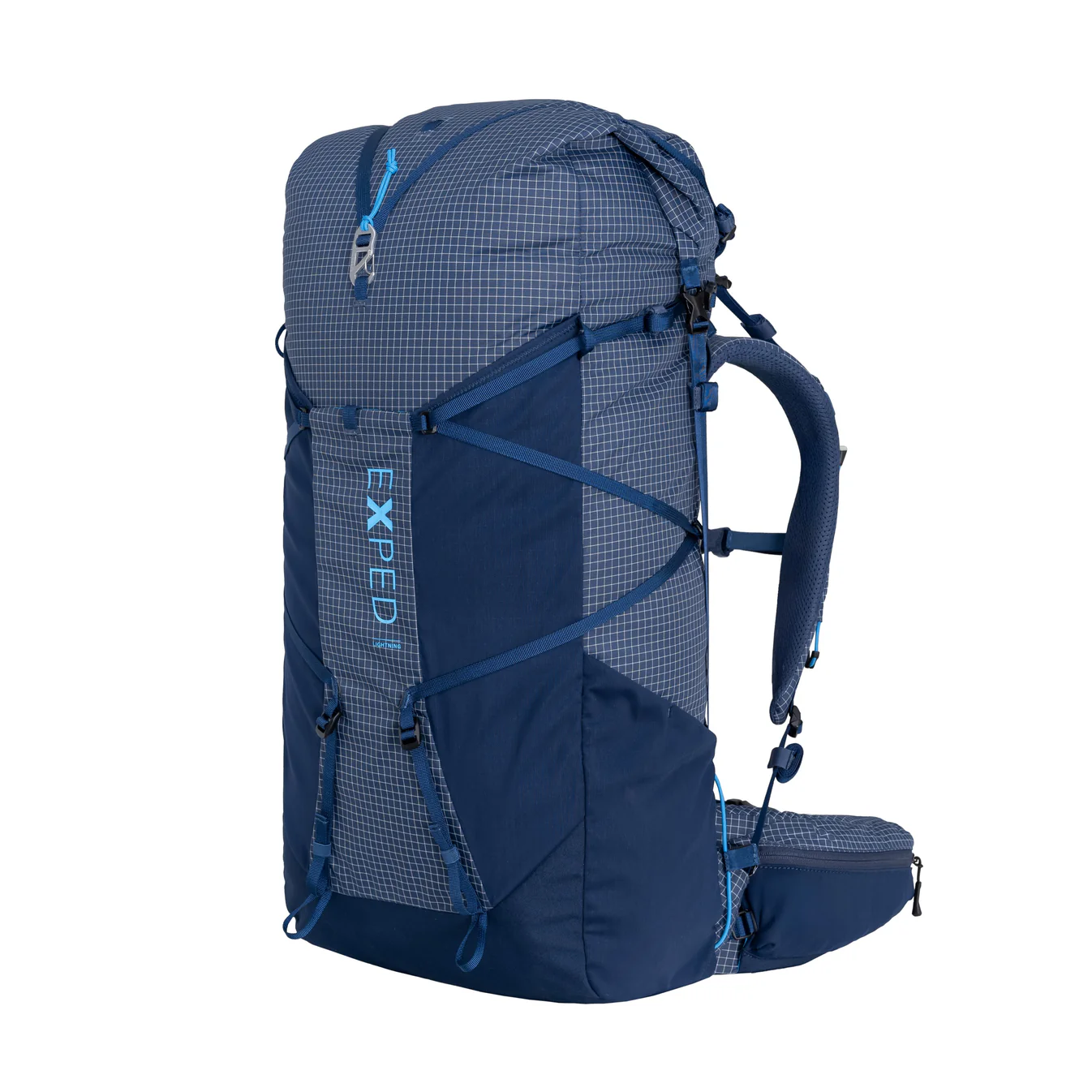 a studio image of the Exped Lightning 50 ultralight backpack