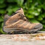 an outdoor shot of the merrell moab 3 hiking boot for display of a review