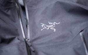 a close up of the arcteryx sabre SV jacket