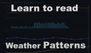 a screenshot of a weather reading app