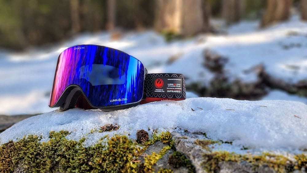 the Dragon NFX MAG goggles in the field on a bright spring day