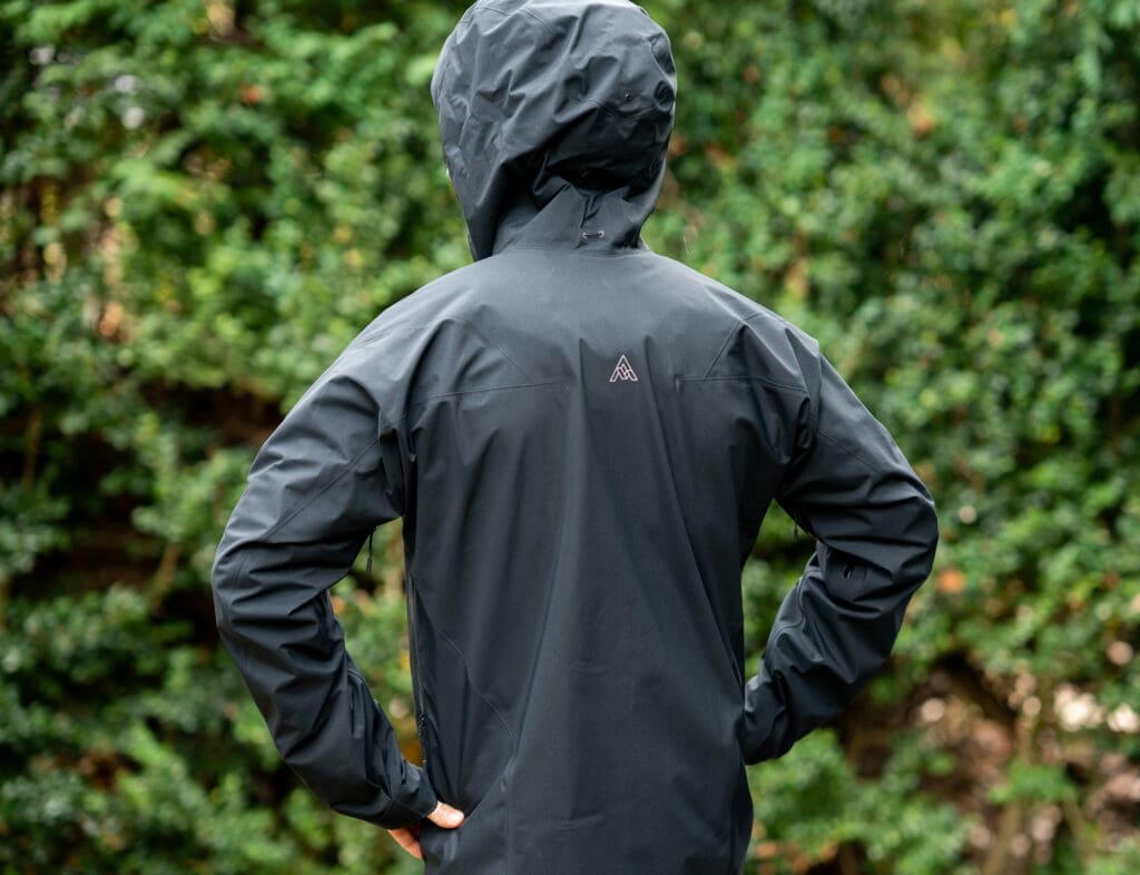 the backside of the 7mesh guardian terra jacket