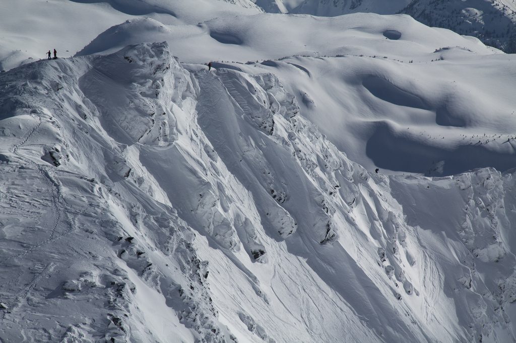 a view of disease ridge from Blackcomb mountain