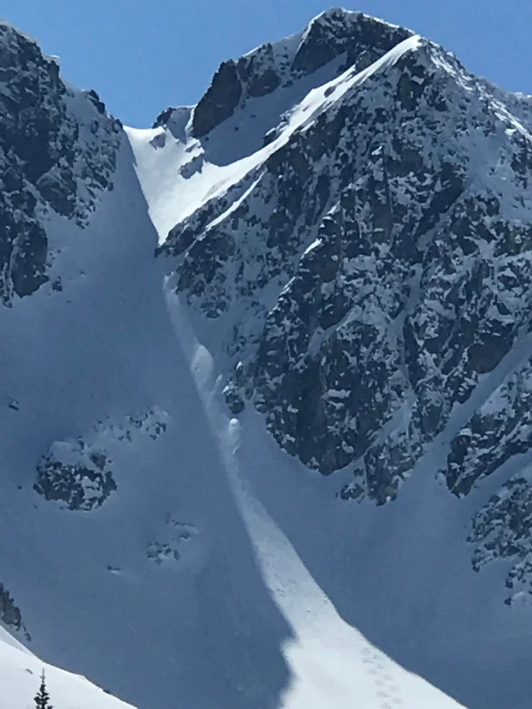 looking across the valley at corona bowl in the blackcomb backcountry